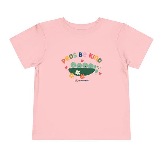 Peas Be Kind Toddler Tee, Cute Toddler Shirt, Children's Kindness Tee, Toddler Gift, Kids' Casual Wear, Birthday Gift, Easter Gift