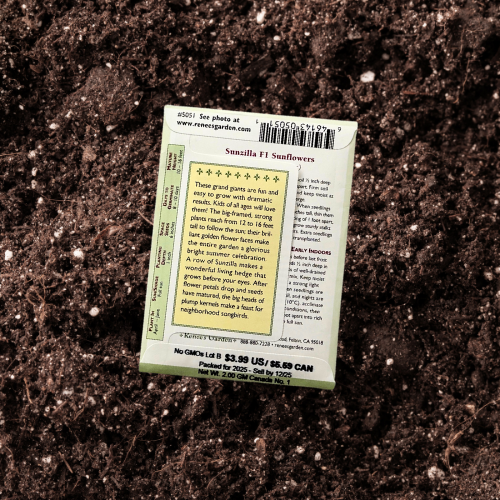 Seeds | Sunflower Sunzilla Giant | Renee's Garden