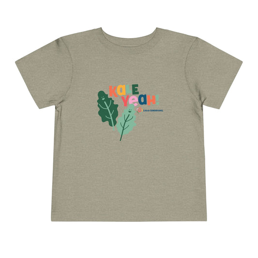 Kale Yeah! Toddler Tee, Fun Kids T-Shirt, Organic Cotton Toddler Shirt, Cute Birthday Gift, Playful Summer Apparel