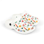 Colorful Kids' Foam Garden Clogs, Fun Garden Print Shoes for Playtime, Summer Footwear, Comfortable Kids Clogs, Perfect for Gardening Fun
