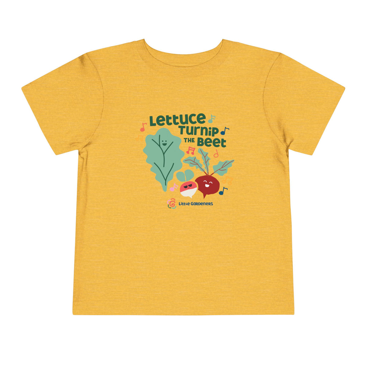 Musical Veggie Toddler Tee | Fun Graphic Shirt for Kids | Cute Gift for Birthdays, Holidays, Playtime, Music Lovers
