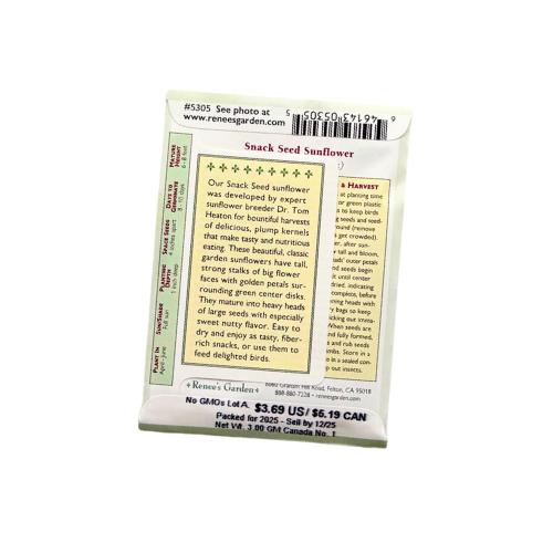 renee's garden seeds sale Seeds | Sunflower Snack Seed