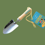 Ergonomic Stainless Steel Garden Trowel with Rubberwood Handle