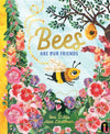 Book cover showing friendly bees pollinating flowers
