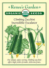 Organic Climbing Zucchini Seeds Packet