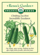 Organic Climbing Zucchini Seeds Packet