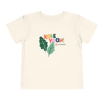 Kale Yeah! Toddler Tee, Fun Kids T-Shirt, Organic Cotton Toddler Shirt, Cute Birthday Gift, Playful Summer Apparel