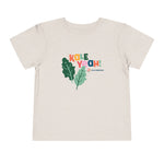 Kale Yeah! Toddler Tee, Fun Kids T-Shirt, Organic Cotton Toddler Shirt, Cute Birthday Gift, Playful Summer Apparel