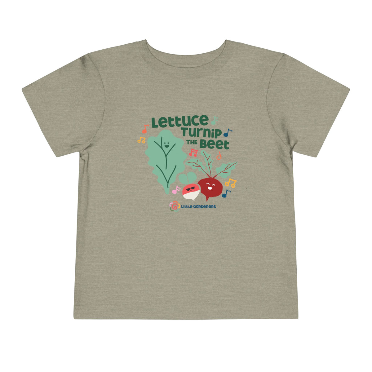Musical Veggie Toddler Tee | Fun Graphic Shirt for Kids | Cute Gift for Birthdays, Holidays, Playtime, Music Lovers