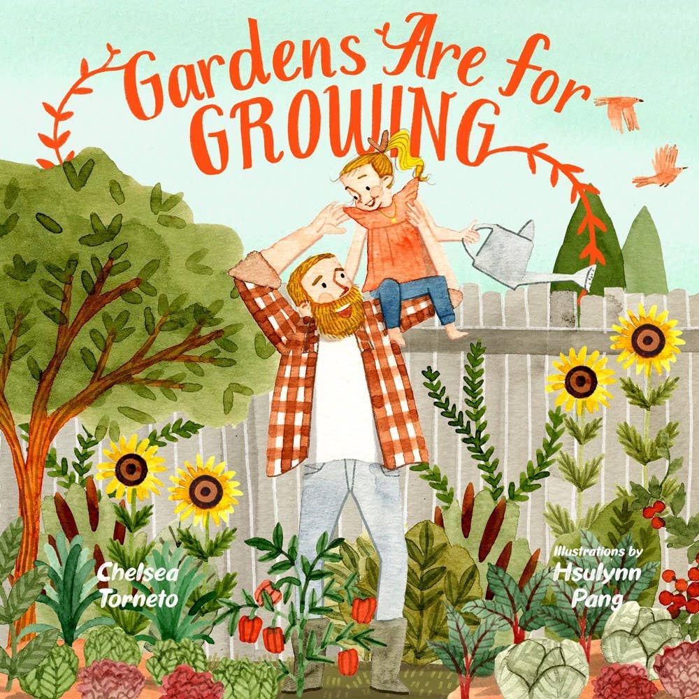 Book cover showing a child and grandfather gardening together