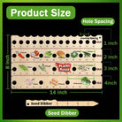Garden Wooden Multifunctional Seedling Planting Ruler